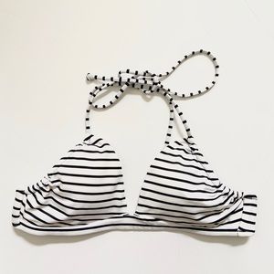 Victoria’s Secret black and white bikini top NWOT